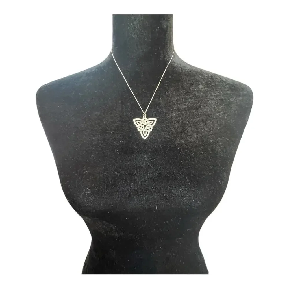 Genuine Silver Necklace in. Celtic Design